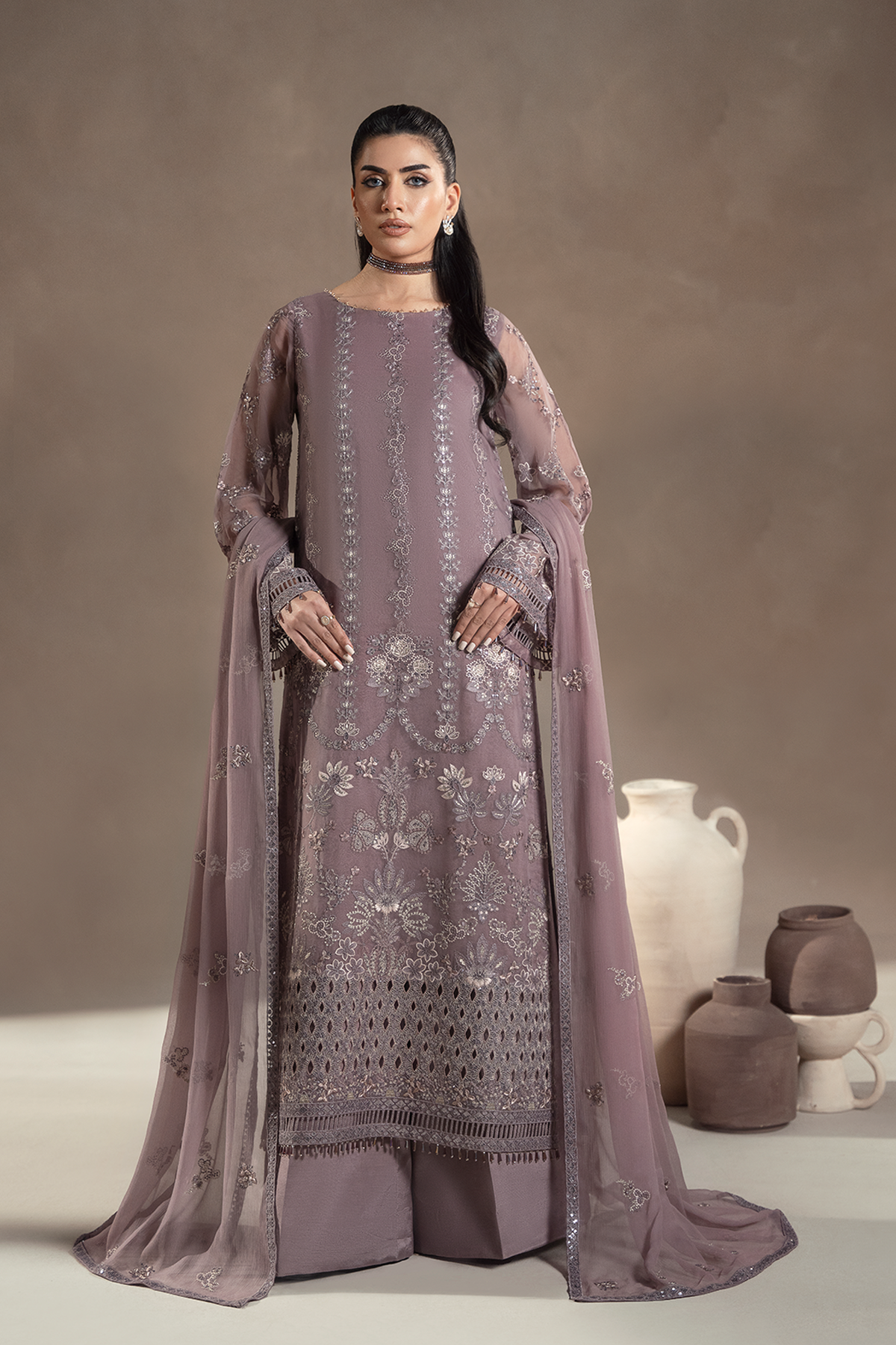Lavish Premium | Afsanah Formals | MAUVE MYSTIQUE - by Libasekhas UK - Registered Vendor of : Lavish premium - 100% Original Designer Dress