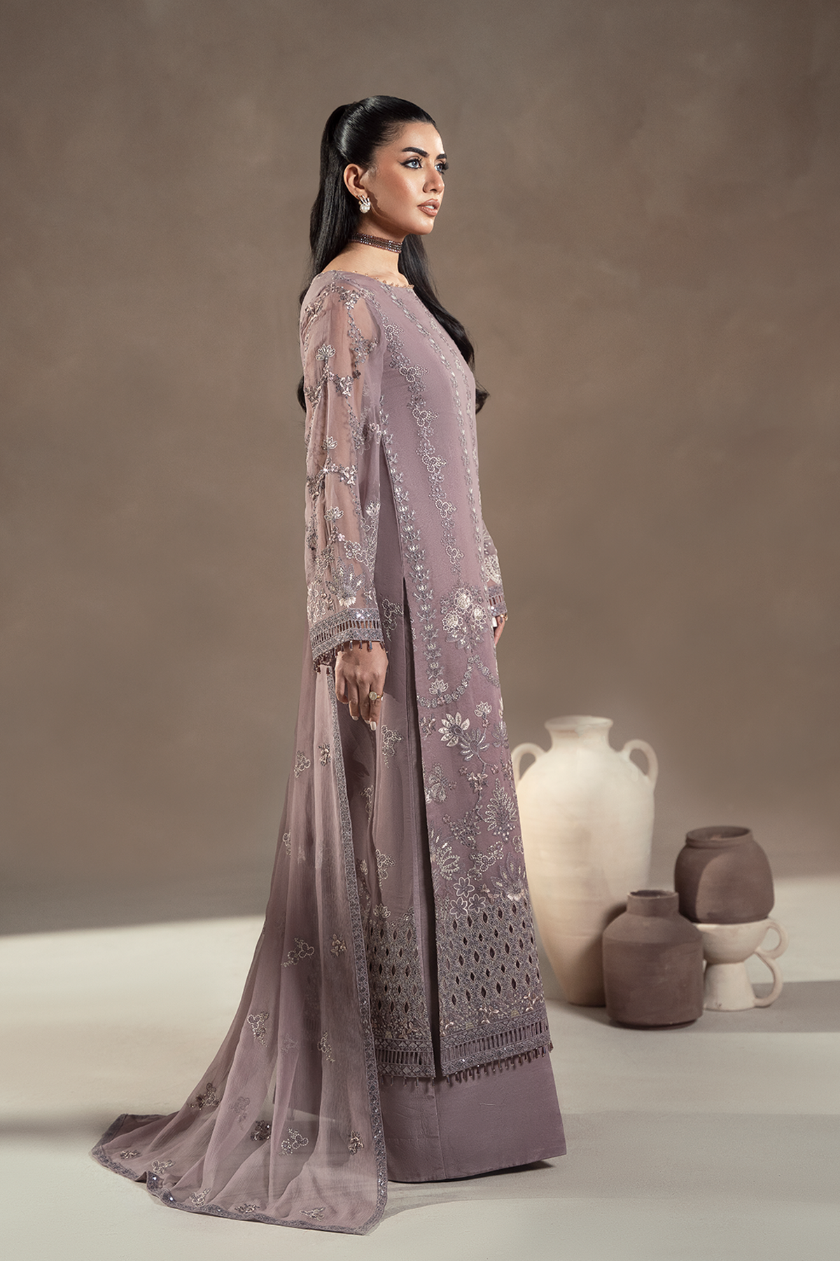 Lavish Premium | Afsanah Formals | MAUVE MYSTIQUE - by Libasekhas UK - Registered Vendor of : Lavish premium - 100% Original Designer Dress