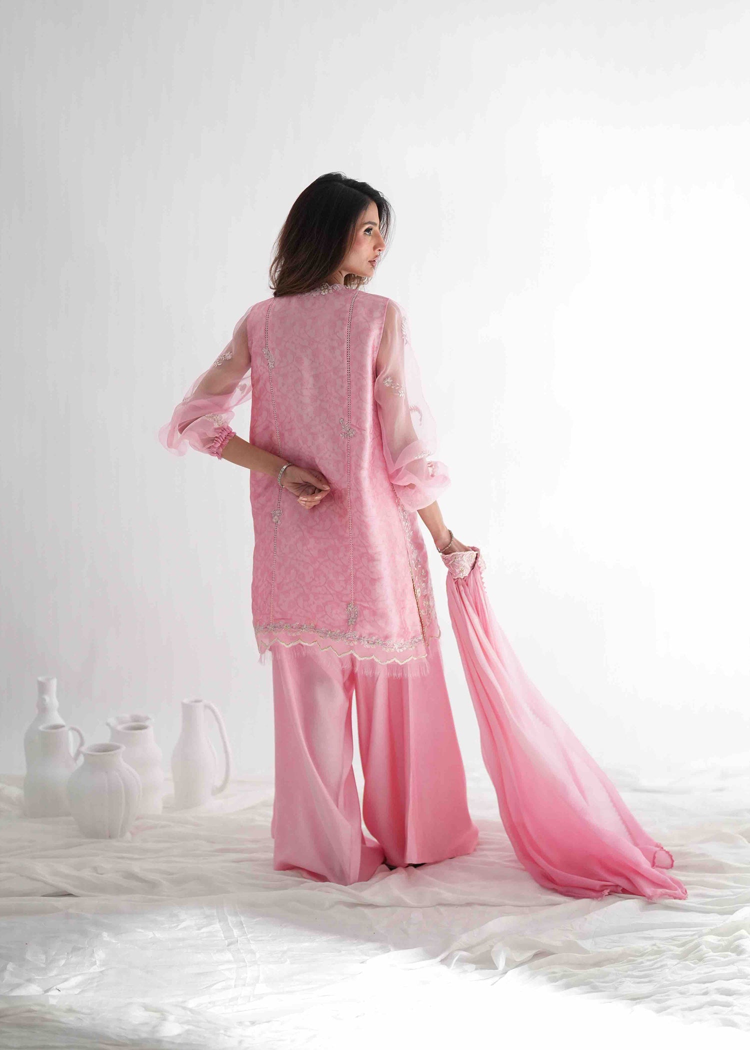Umsha | Jardin De Luxe | Rose Sorbet - by Libasekhas UK - Registered Vendor of : Umsha - 100% Original Designer Dress