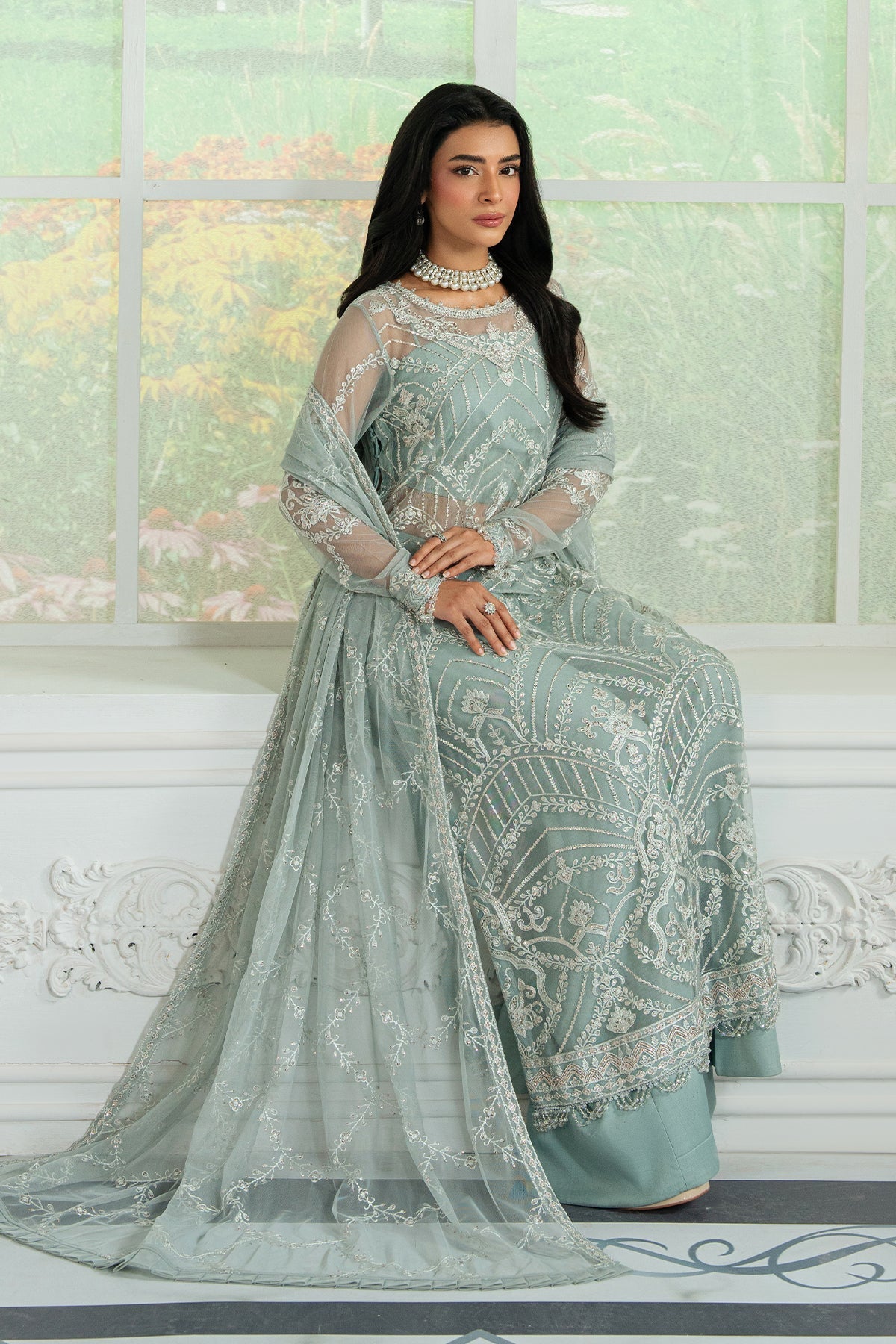 Zarif | Inara Formals | ZRI-01 RUHYA - by - Libasekhas UK - Registered Vendor of : Zarif - 100% Original Designer Dresss