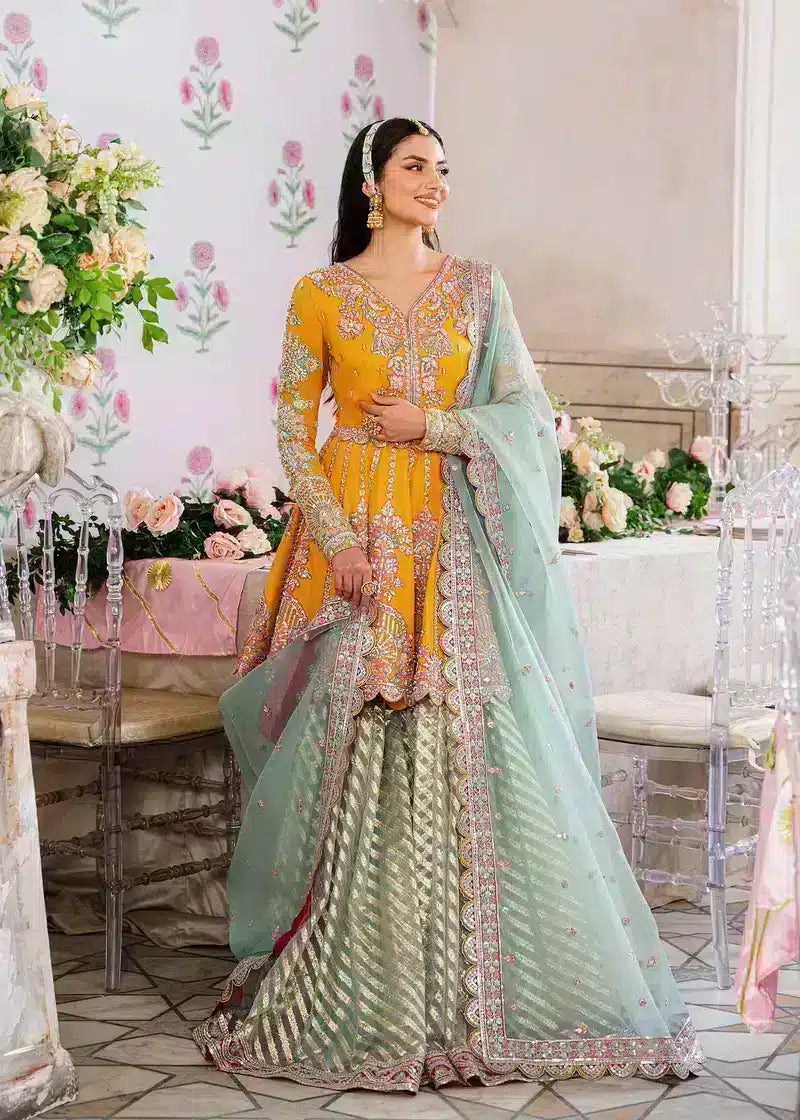Akbar Aslam | Shadmani Luxury Formals 23 | Dilaab - by - Libasekhas UK - Registered Vendor of : Akbar Aslam - 100% Original Designer Dresss