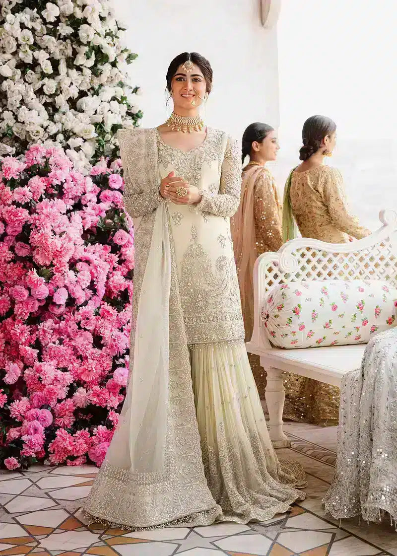 Akbar Aslam | Shadmani Luxury Formals 23 | Nahla - by - Libasekhas UK - Registered Vendor of : Akbar Aslam - 100% Original Designer Dresss