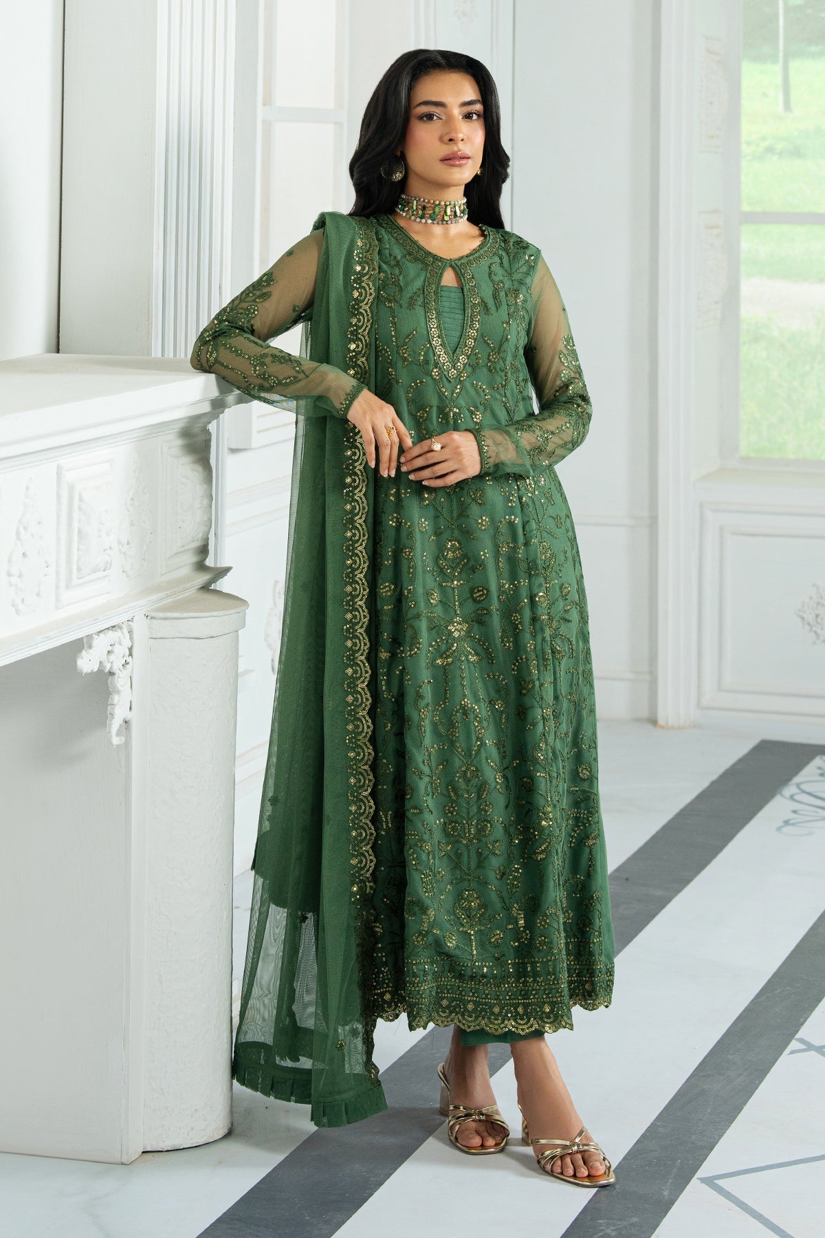 Zarif | Inara Formals | ZRI-07 ASLAAN - by - Libasekhas UK - Registered Vendor of : Zarif - 100% Original Designer Dresss