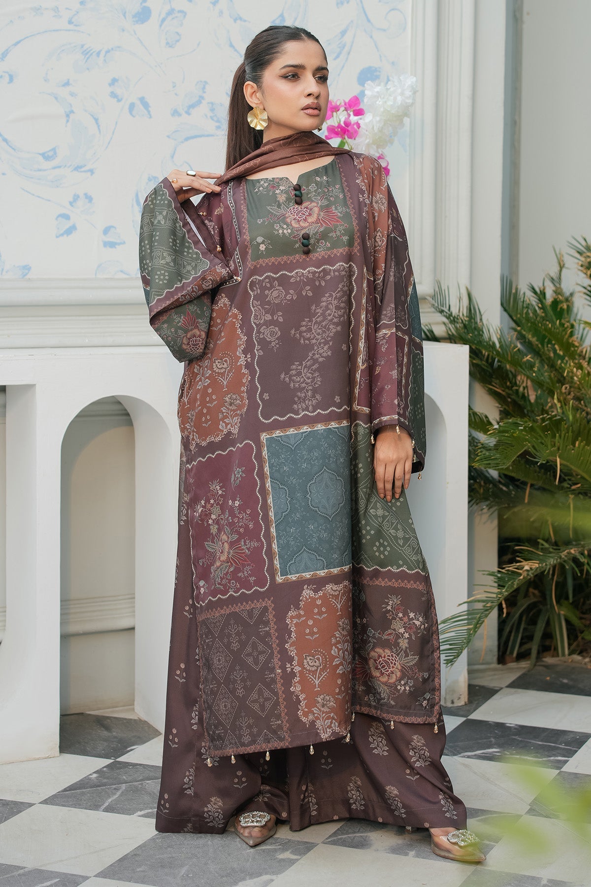 Maryams | Lawn Edit 26 | Basil - by Libasekhas UK - Registered Vendor of : Maryams - 100% Original Designer Dress