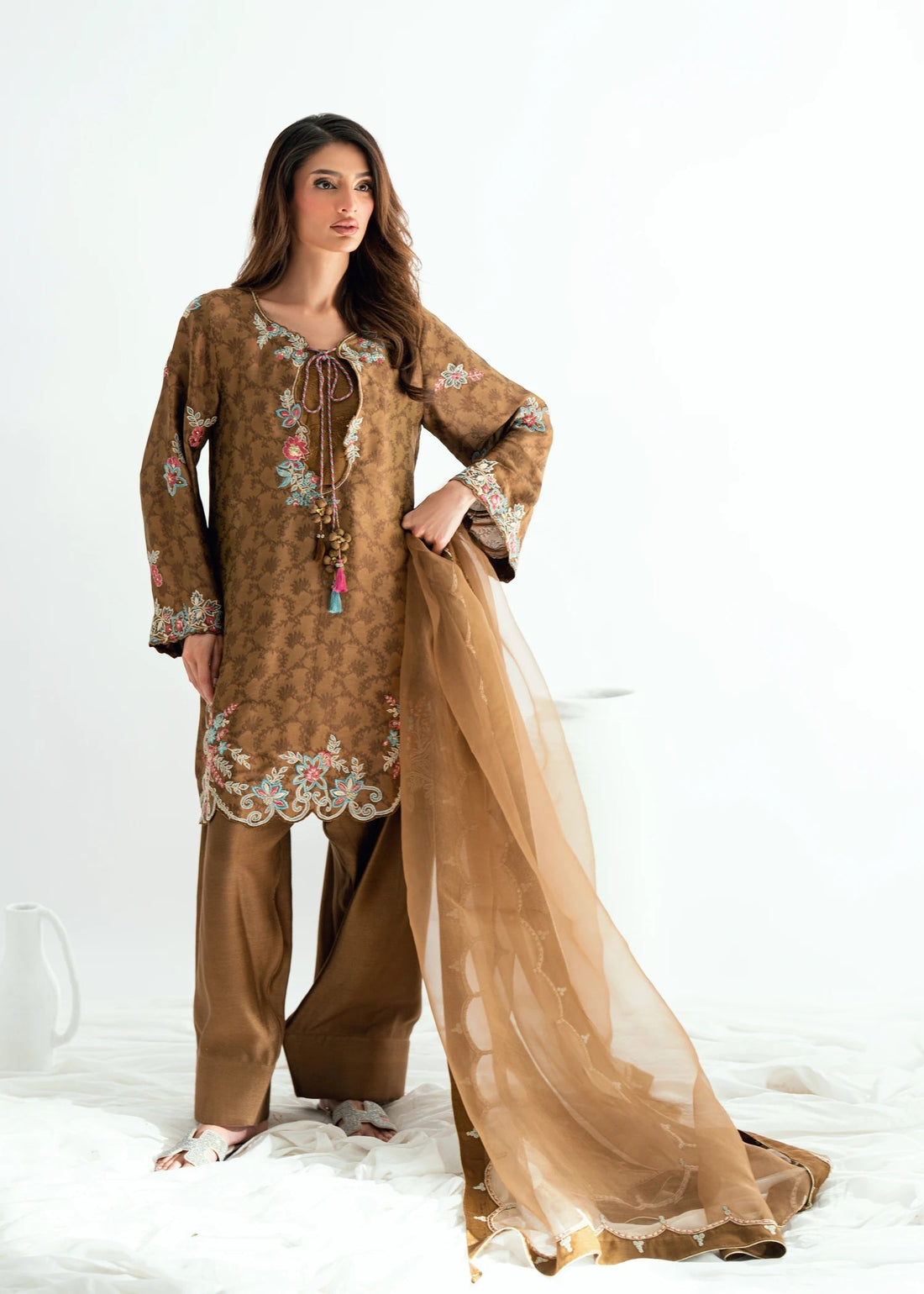 Umsha | Jardin De Luxe | Sienna Glow - by Libasekhas UK - Registered Vendor of : Umsha - 100% Original Designer Dress