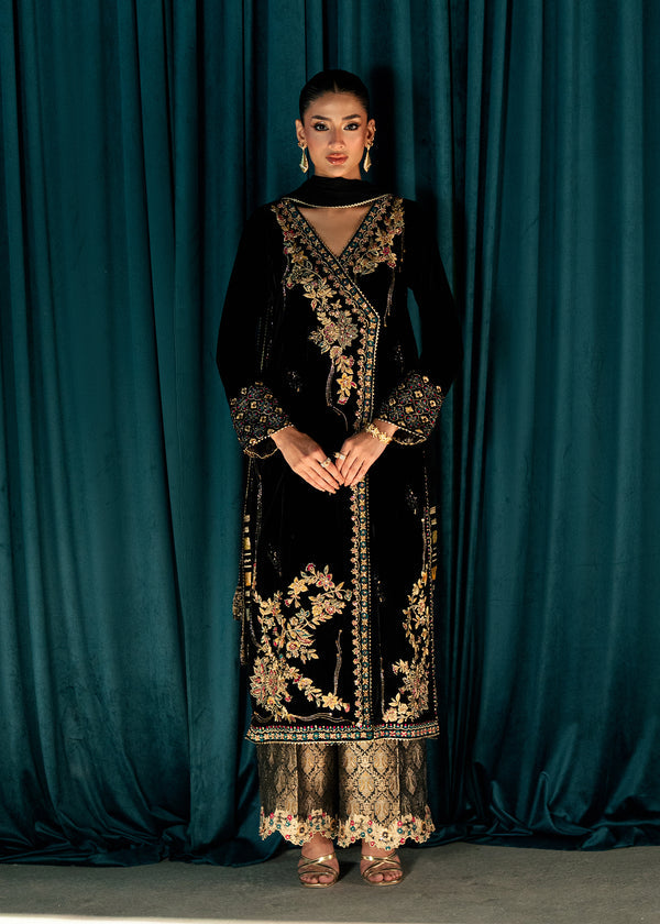 Umsha | Velvet Code | Midnight Aura - by Libasekhas UK - Registered Vendor of : Umsha - 100% Original Designer Dress