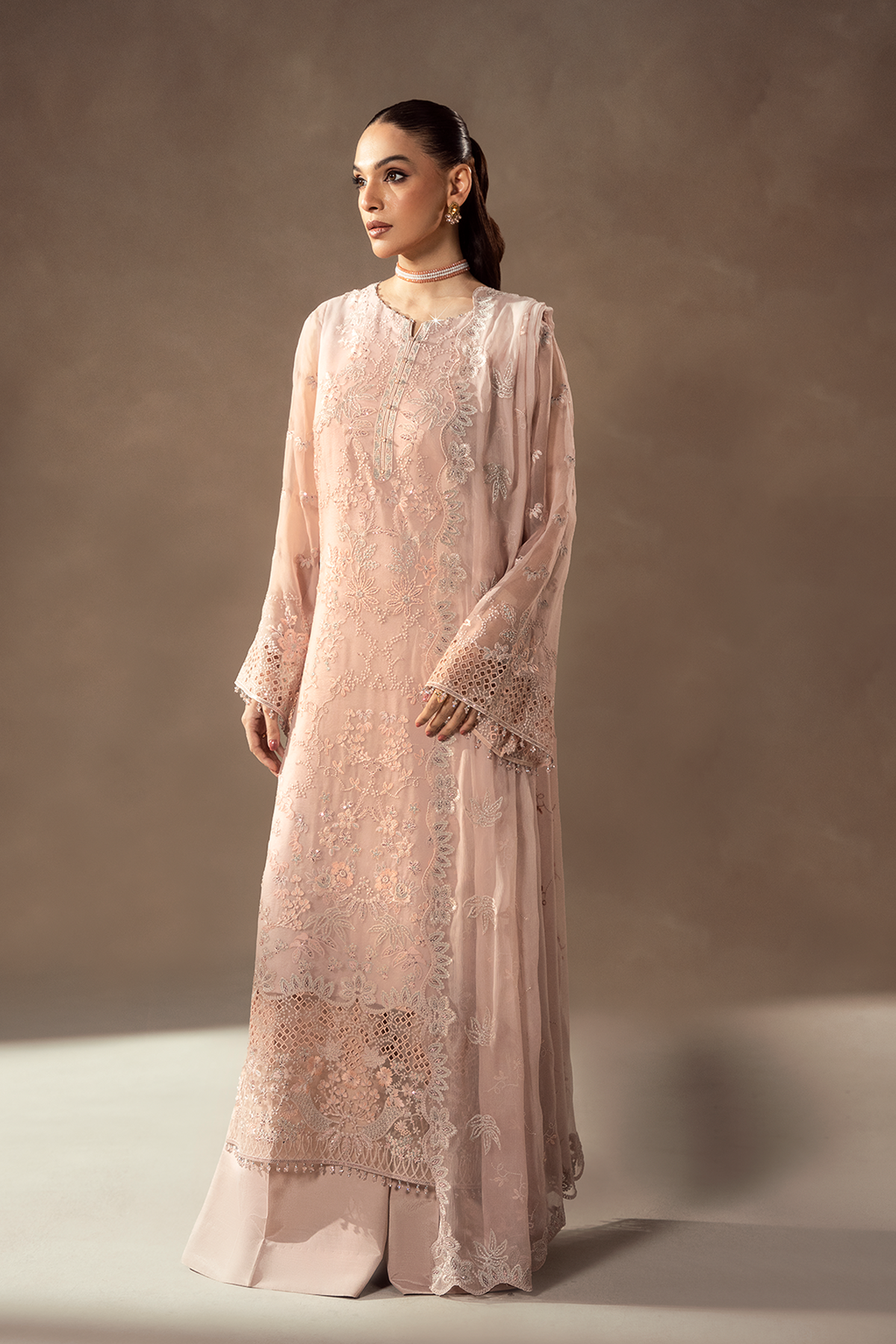 Lavish Premium | Afsanah Formals | BLUSH PETAL - by Libasekhas UK - Registered Vendor of : Lavish premium - 100% Original Designer Dress