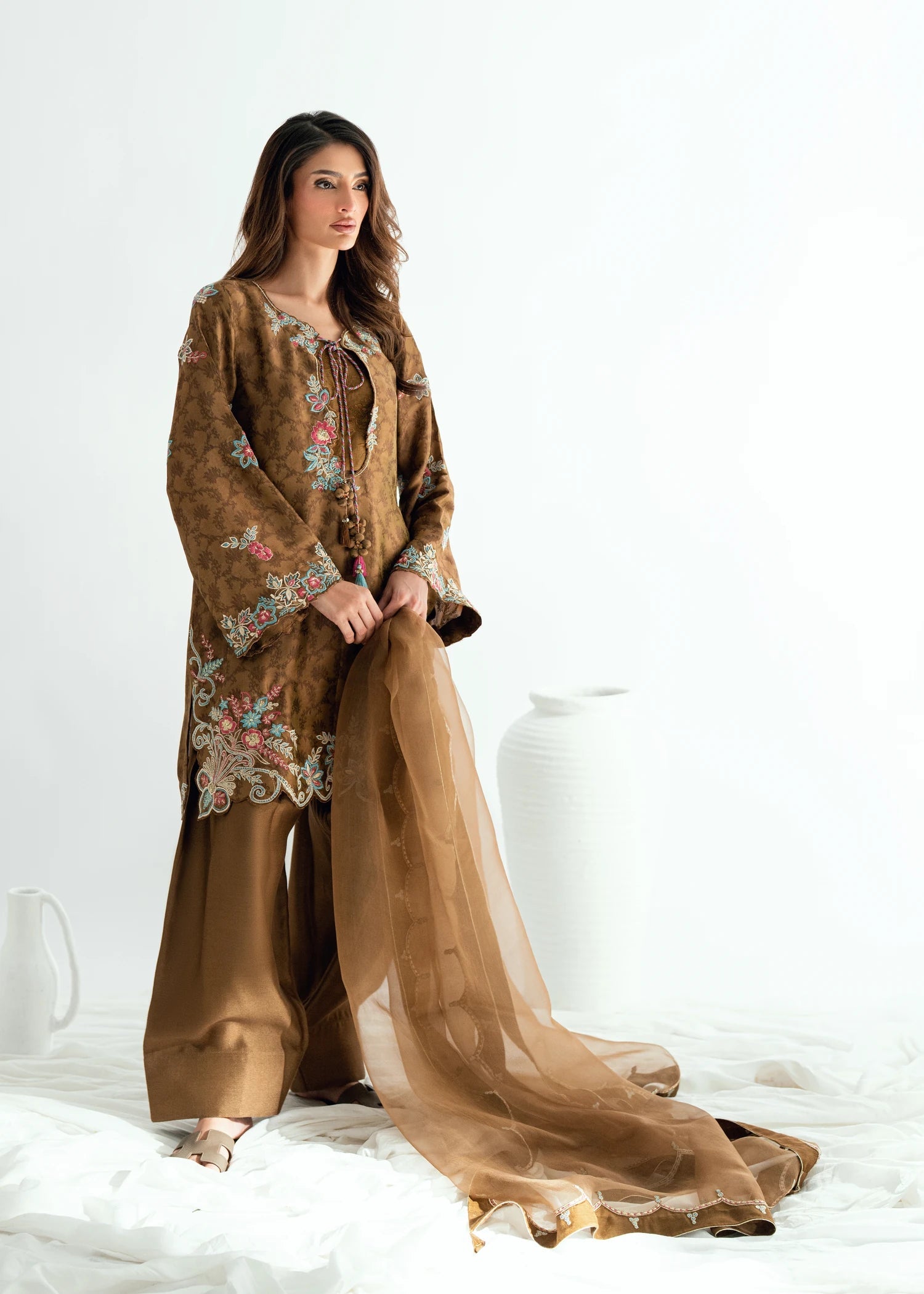 Umsha | Jardin De Luxe | Sienna Glow - by Libasekhas UK - Registered Vendor of : Umsha - 100% Original Designer Dress