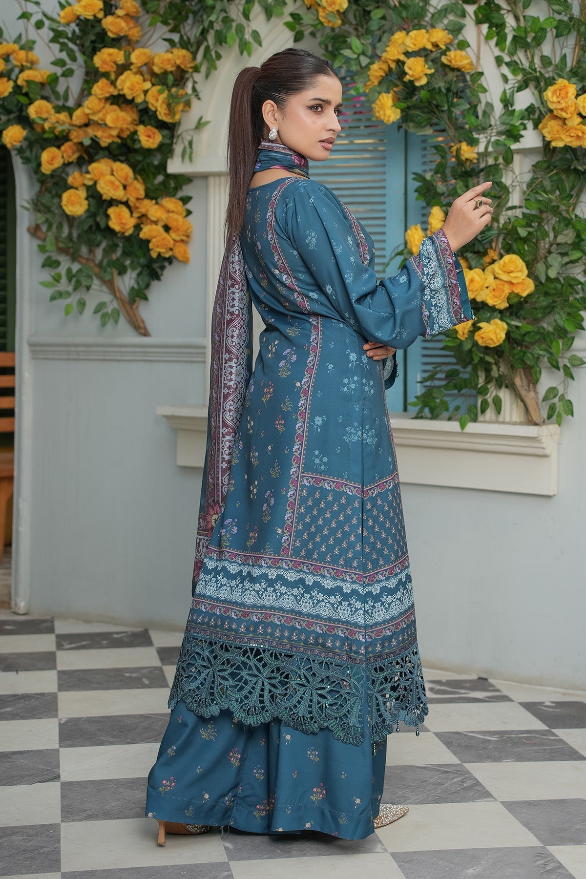 Maryams | Lawn Edit 26 | Crimson - by Libasekhas UK - Registered Vendor of : Maryams - 100% Original Designer Dress