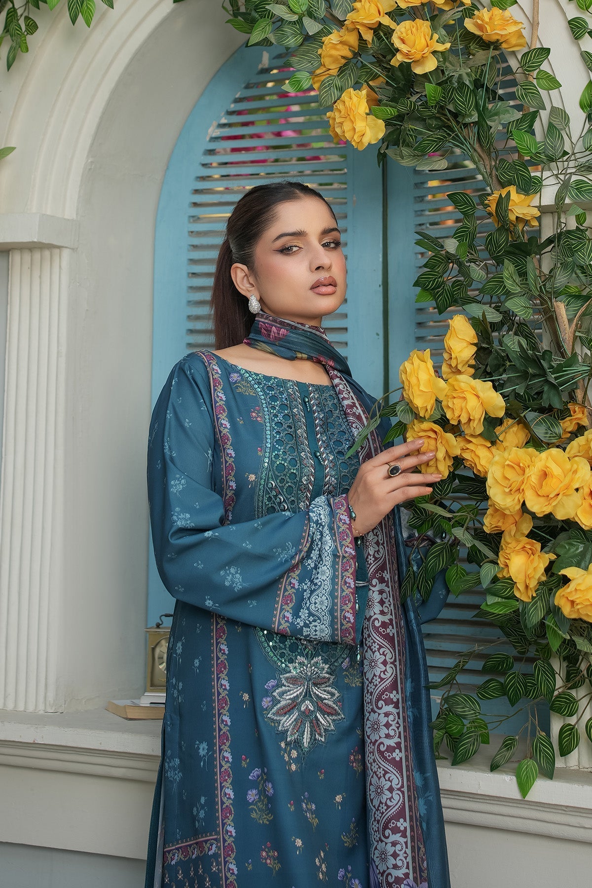 Maryams | Lawn Edit 26 | Crimson - by Libasekhas UK - Registered Vendor of : Maryams - 100% Original Designer Dress