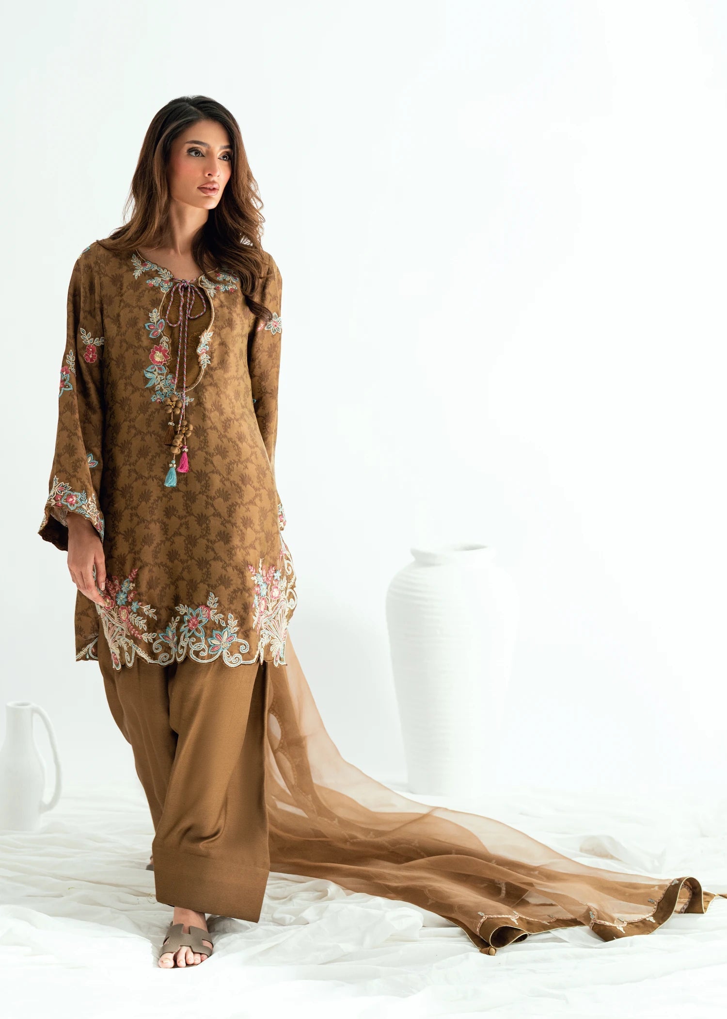 Umsha | Jardin De Luxe | Sienna Glow - by Libasekhas UK - Registered Vendor of : Umsha - 100% Original Designer Dress