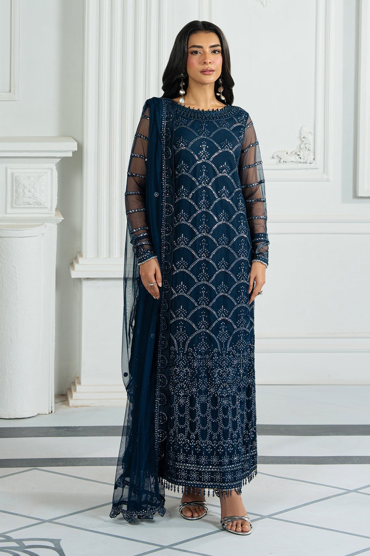 Zarif | Inara Formals | ZRI-02 MELISA - by - Libasekhas UK - Registered Vendor of : Zarif - 100% Original Designer Dresss