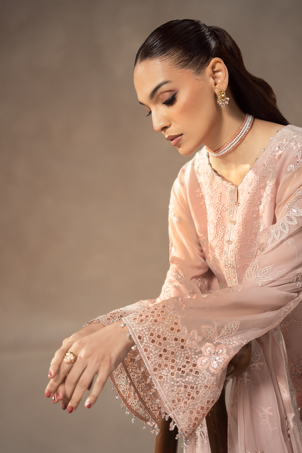 Lavish Premium | Afsanah Formals | BLUSH PETAL - by Libasekhas UK - Registered Vendor of : Lavish premium - 100% Original Designer Dress