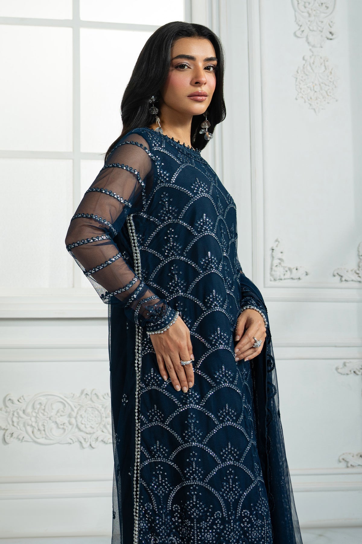 Zarif | Inara Formals | ZRI-02 MELISA - by - Libasekhas UK - Registered Vendor of : Zarif - 100% Original Designer Dresss