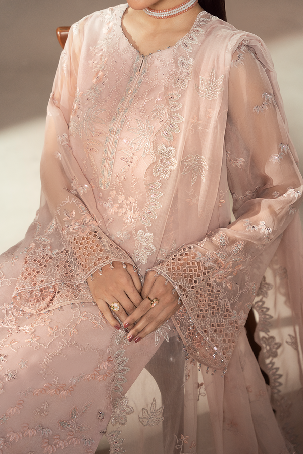Lavish Premium | Afsanah Formals | BLUSH PETAL - by Libasekhas UK - Registered Vendor of : Lavish premium - 100% Original Designer Dress