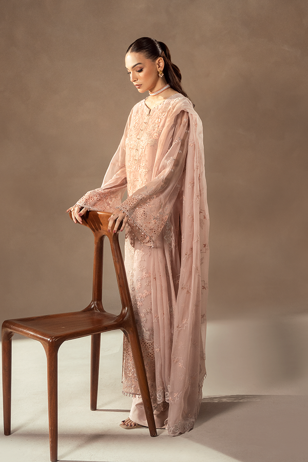 Lavish Premium | Afsanah Formals | BLUSH PETAL - by Libasekhas UK - Registered Vendor of : Lavish premium - 100% Original Designer Dress