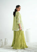 Umsha | Jardin De Luxe | Pistachio Mist - by Libasekhas UK - Registered Vendor of : Umsha - 100% Original Designer Dress