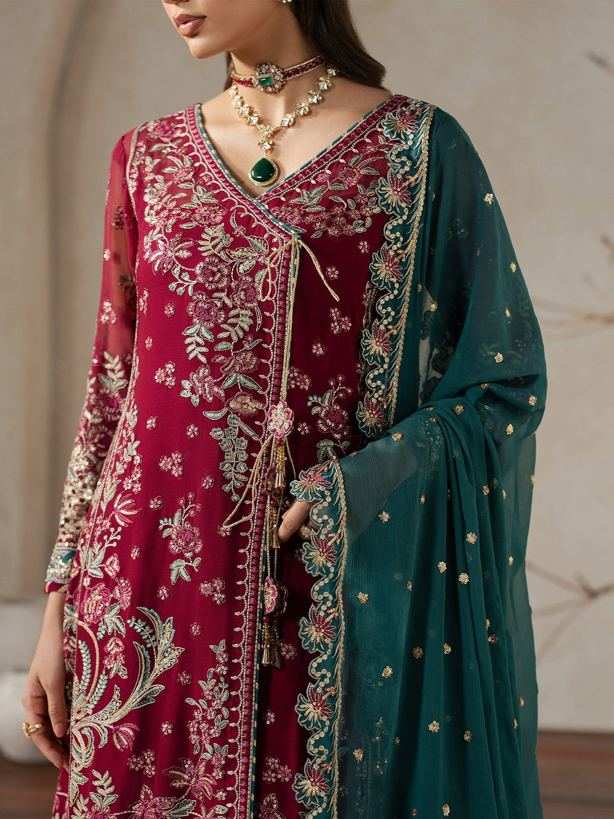 Gulaal | Inaaya Embroidered Chiffon 26 |Jinaan - by Libasekhas UK - Registered Vendor of : Gulaal - 100% Original Designer Dress