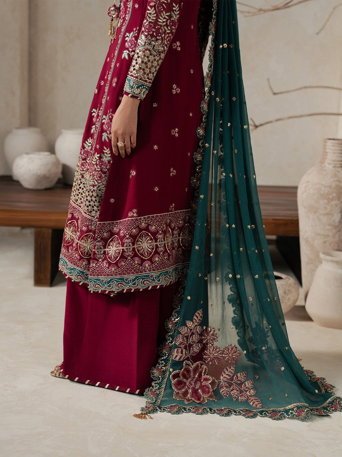 Gulaal | Inaaya Embroidered Chiffon 26 |Jinaan - by Libasekhas UK - Registered Vendor of : Gulaal - 100% Original Designer Dress