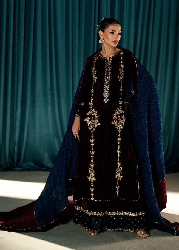 Umsha | Velvet Code | Ruby Eclipse - by Libasekhas UK - Registered Vendor of : Umsha - 100% Original Designer Dress