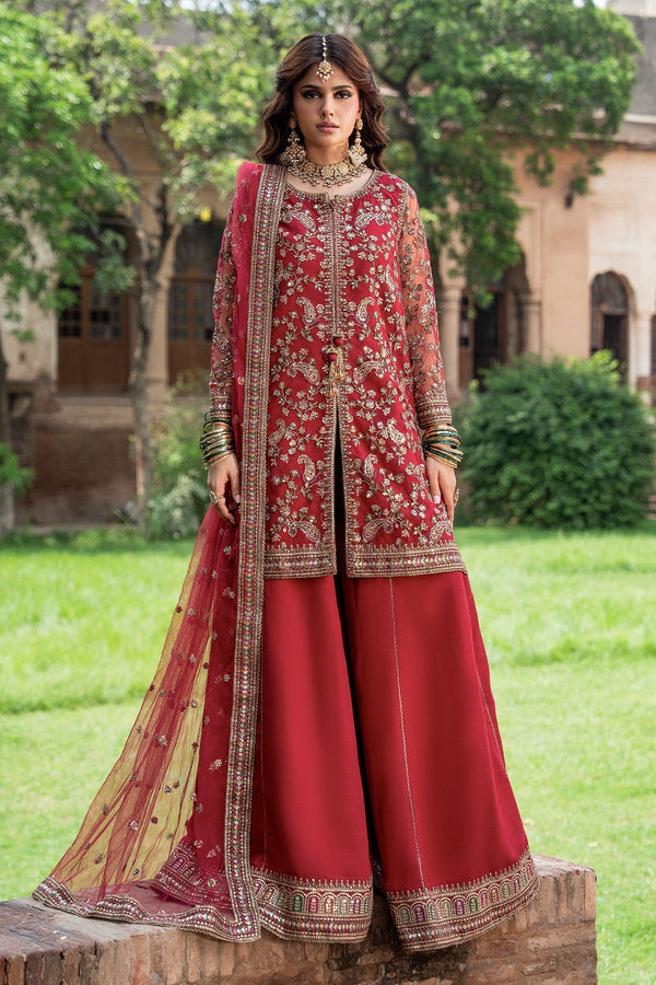 Charizma | Festive Pret | 3-PC Embroidered Raw Silk CMA-6-438 - by Libasekhas UK - Registered Vendor of : Charizma - 100% Original Designer Dress