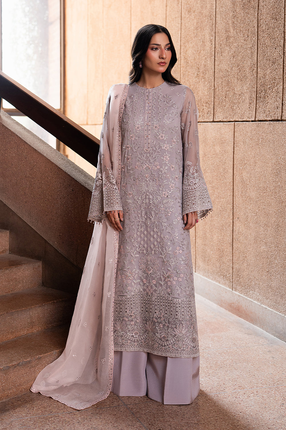 Lavish Premium | Lazawal Formals | Lavender Glow - by Libasekhas UK - Registered Vendor of : Lavish Premium - 100% Original Designer Dress