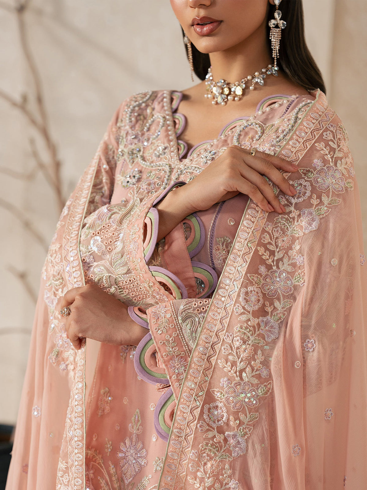 Gulaal | Inaaya Embroidered Chiffon 26 |Julian - by Libasekhas UK - Registered Vendor of : Gulaal - 100% Original Designer Dress