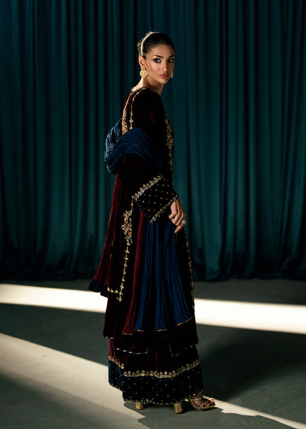 Umsha | Velvet Code | Ruby Eclipse - by Libasekhas UK - Registered Vendor of : Umsha - 100% Original Designer Dress