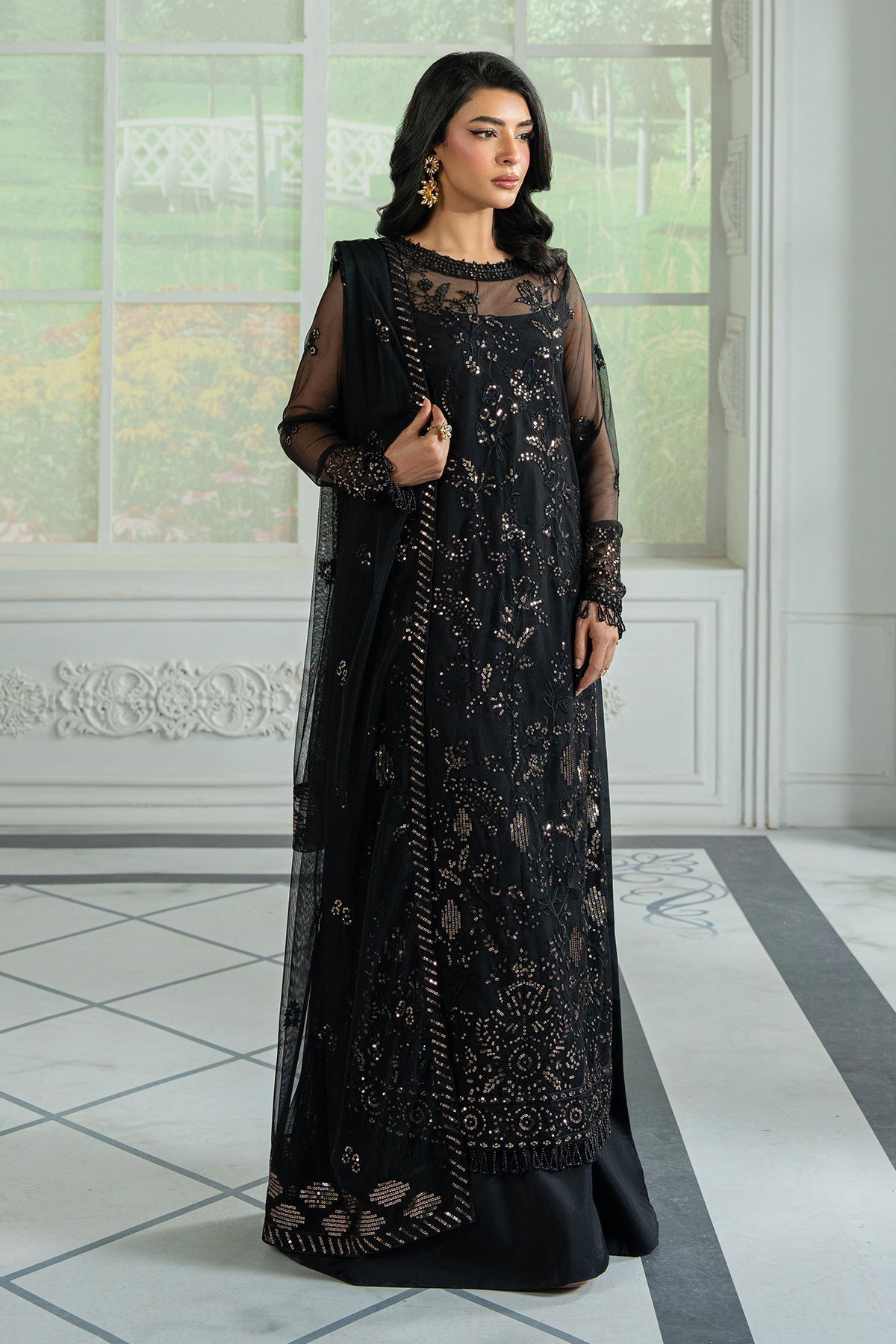 Zarif | Inara Formals | ZRI-05 BEYZA - by - Libasekhas UK - Registered Vendor of : Zarif - 100% Original Designer Dresss
