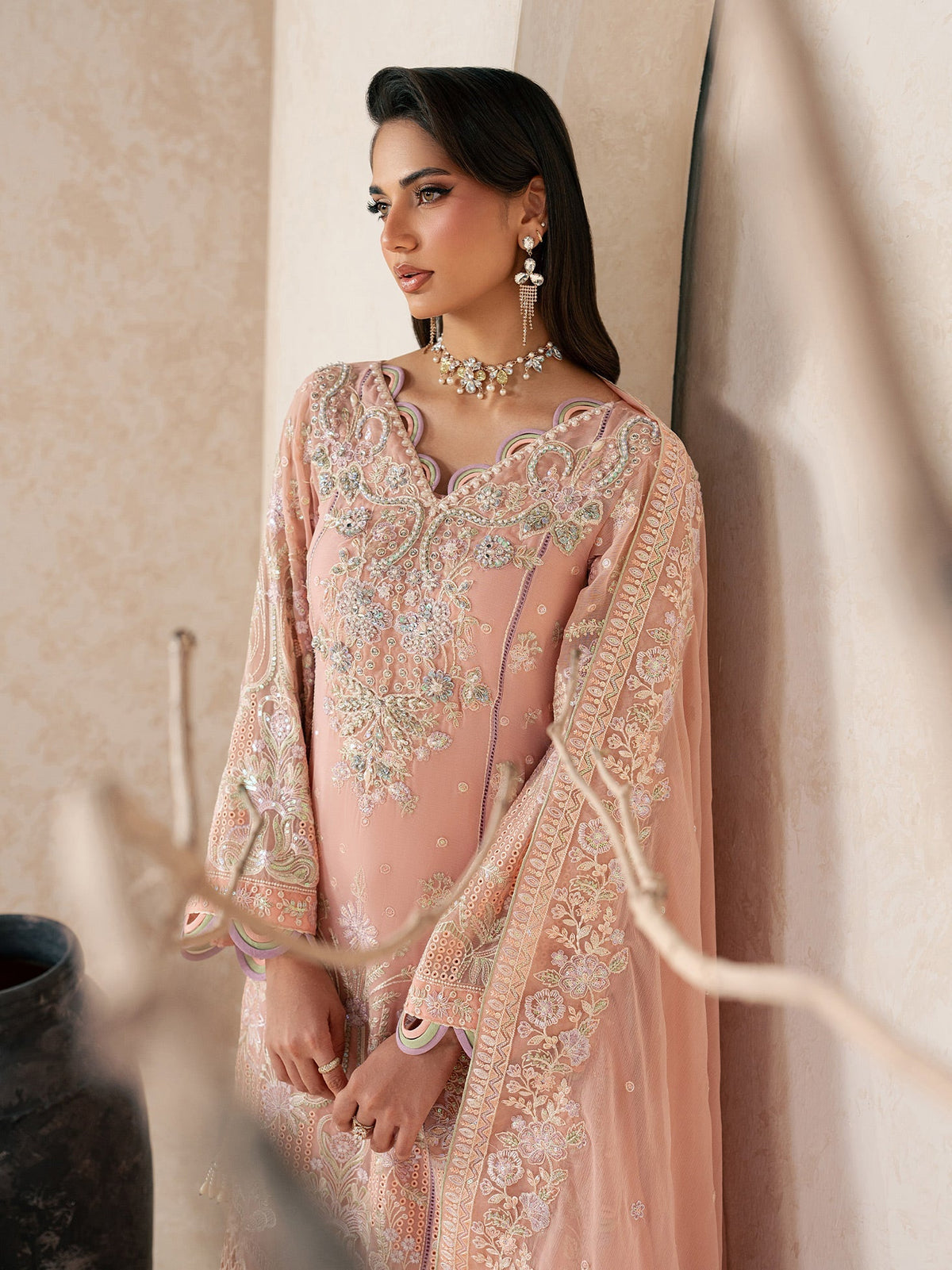 Gulaal | Inaaya Embroidered Chiffon 26 |Julian - by Libasekhas UK - Registered Vendor of : Gulaal - 100% Original Designer Dress