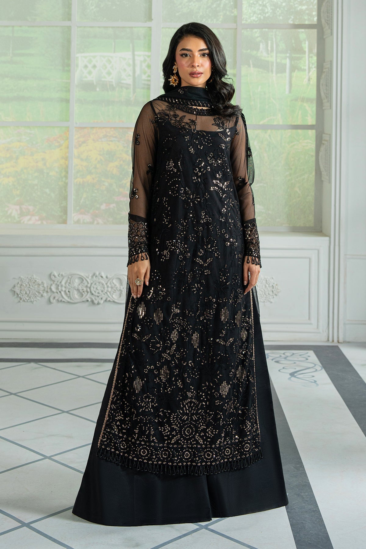 Zarif | Inara Formals | ZRI-05 BEYZA - by - Libasekhas UK - Registered Vendor of : Zarif - 100% Original Designer Dresss