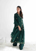 Umsha | Jardin De Luxe | Emerald Canopy - by Libasekhas UK - Registered Vendor of : Umsha - 100% Original Designer Dress