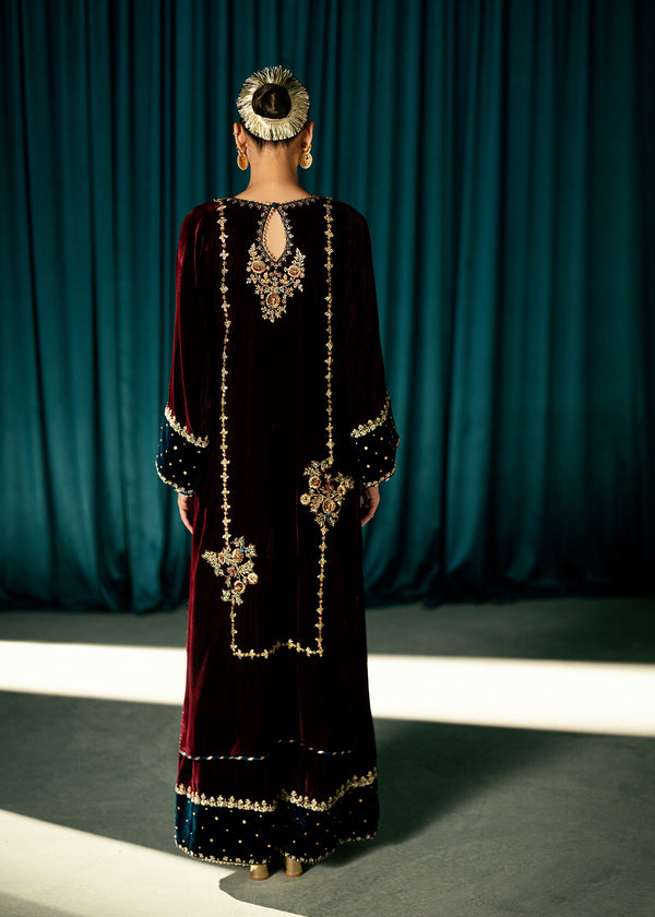 Umsha | Velvet Code | Ruby Eclipse - by Libasekhas UK - Registered Vendor of : Umsha - 100% Original Designer Dress