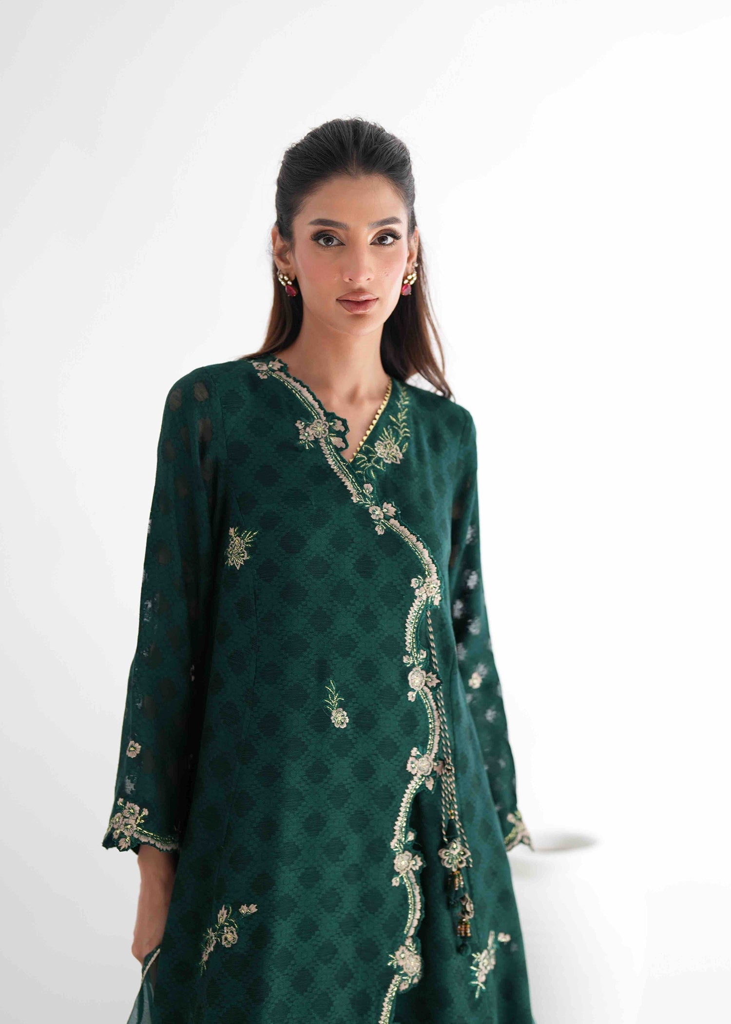 Umsha | Jardin De Luxe | Emerald Canopy - by Libasekhas UK - Registered Vendor of : Umsha - 100% Original Designer Dress