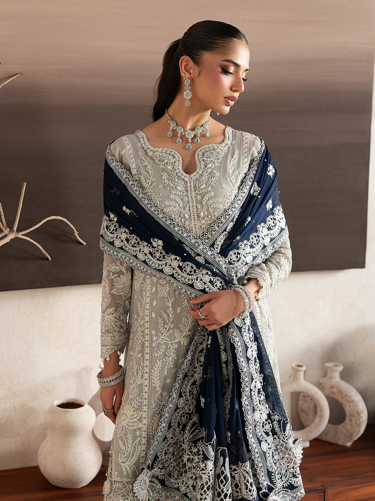 Gulaal | Inaaya Embroidered Chiffon 26 | Gianna - by Libasekhas UK - Registered Vendor of : Gulaal - 100% Original Designer Dress