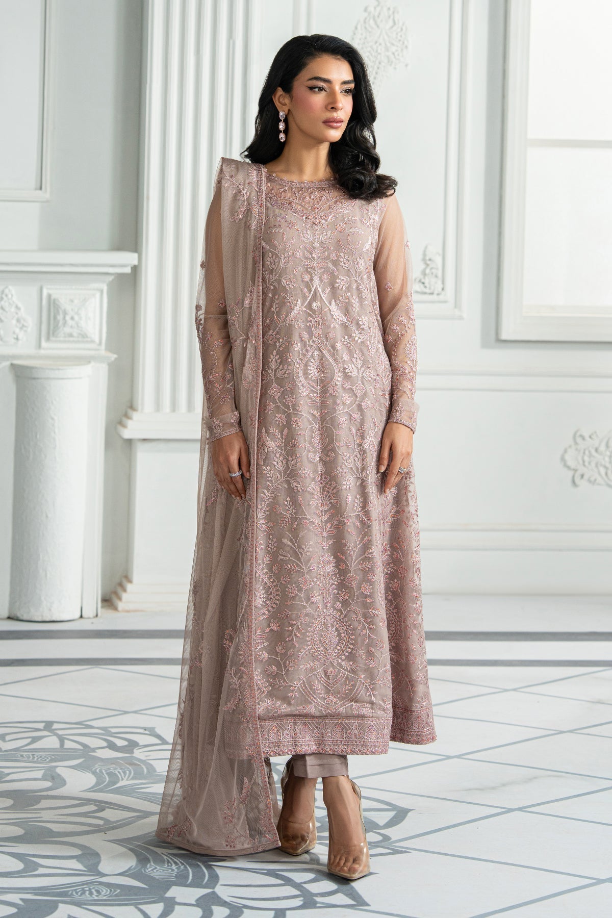 Zarif | Inara Formals | ZRI-06 HAYDA - by - Libasekhas UK - Registered Vendor of : Zarif - 100% Original Designer Dresss