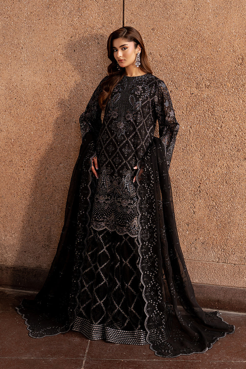 Lavish Premium | Lazawal Formals | Black Whisper - by Libasekhas UK - Registered Vendor of : Lavish Premium - 100% Original Designer Dress