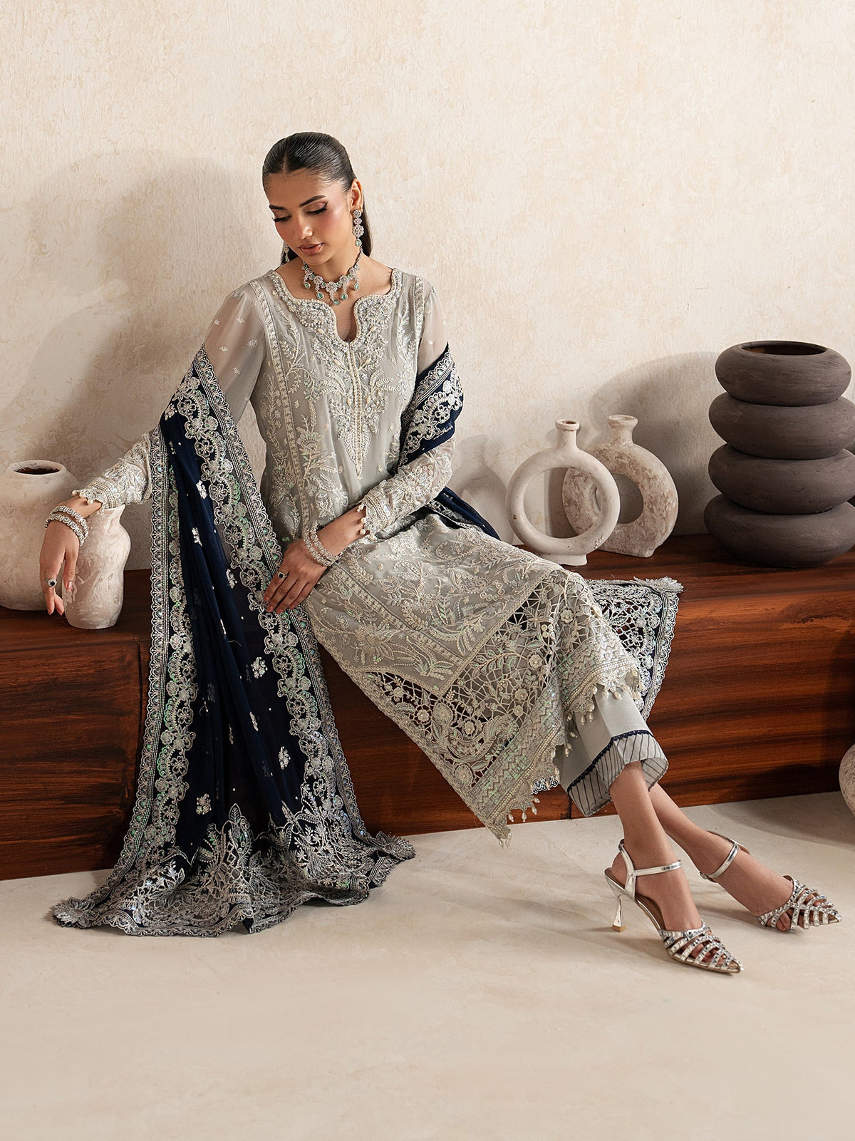 Gulaal | Inaaya Embroidered Chiffon 26 | Gianna - by Libasekhas UK - Registered Vendor of : Gulaal - 100% Original Designer Dress