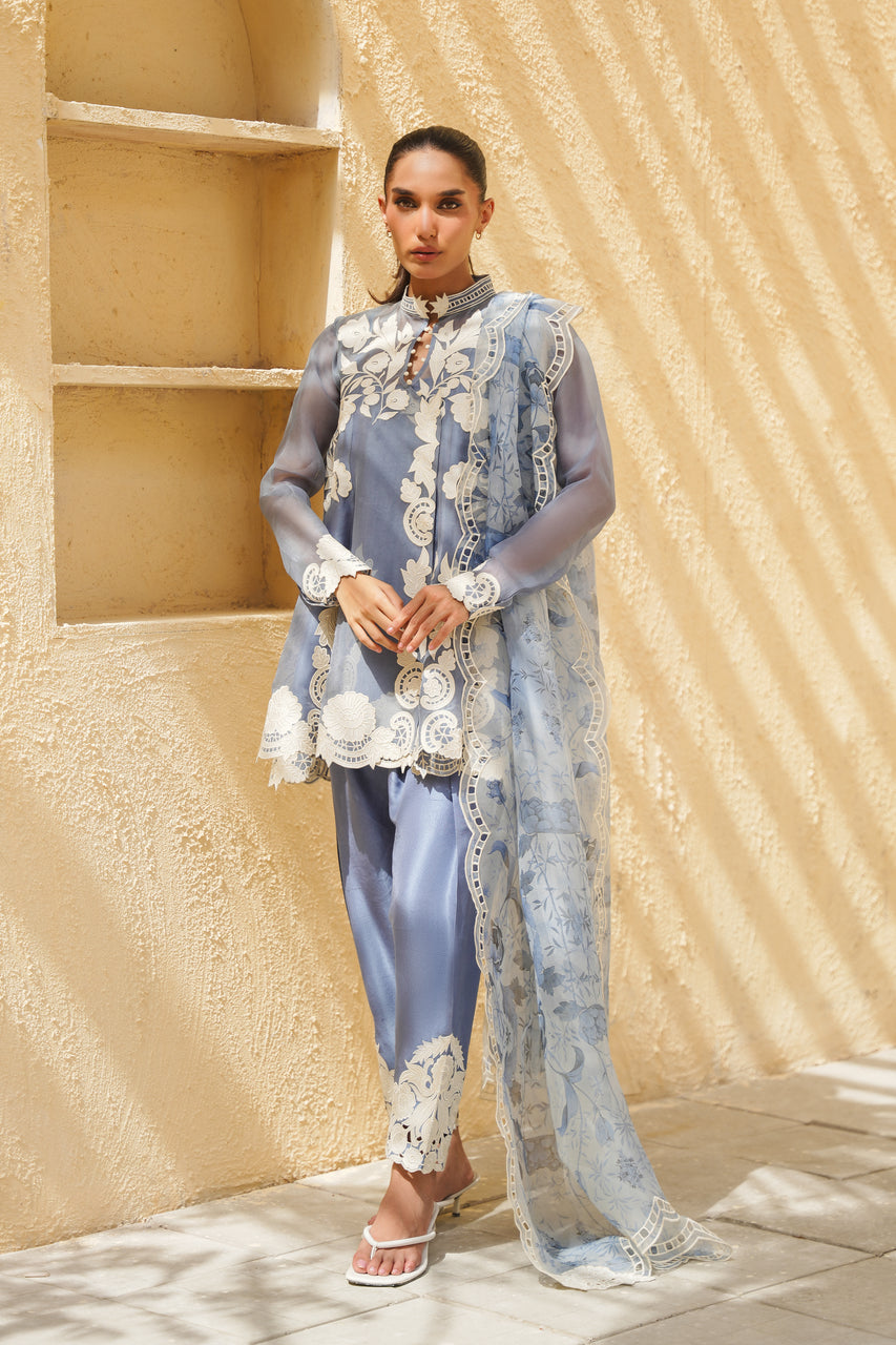 Sania Maskatiya | Eid ul Adha Edit | Rey (B) - by Libasekhas - Registered Vendor of : Sania Maskatiya - 100% Original Designer Dress