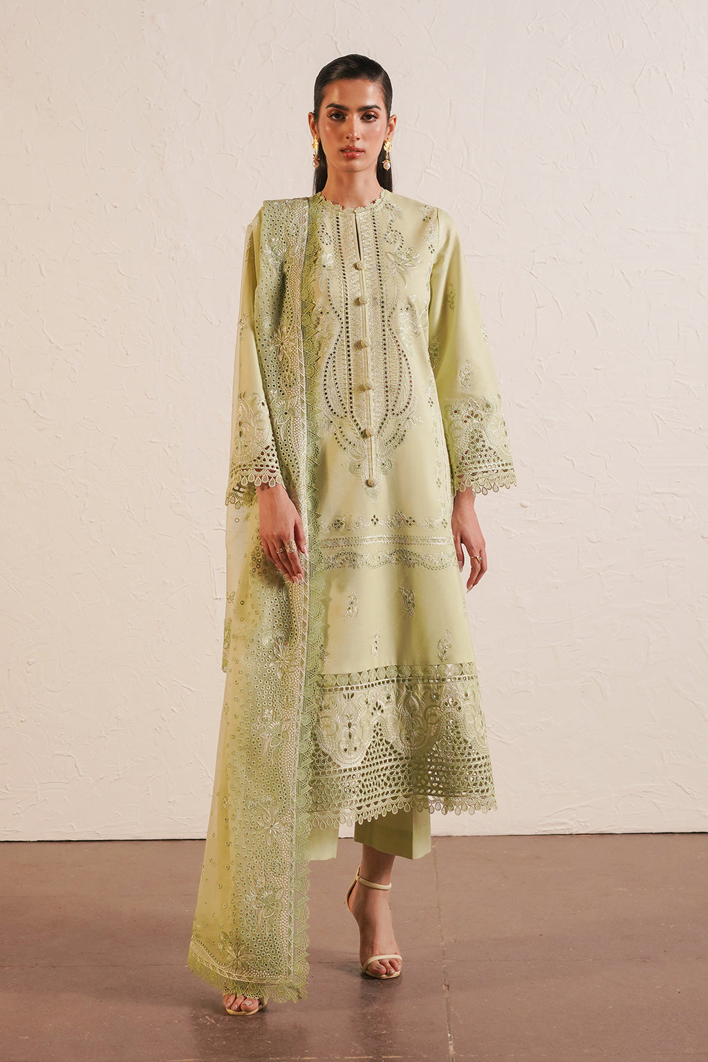 Afrozeh | Chikankari Lawn 24 | Kelly - by - Libasekhas UK - Registered Vendor of : Afrozeh - 100% Original Designer Dresss