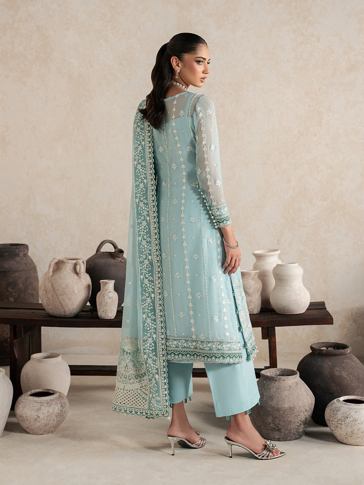 Gulaal | Inaaya Embroidered Chiffon 26 |Eileen - by Libasekhas UK - Registered Vendor of : Gulaal - 100% Original Designer Dress