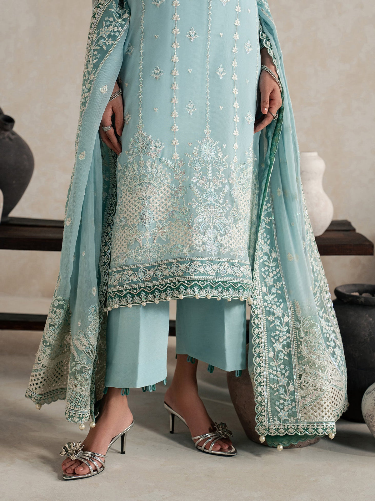 Gulaal | Inaaya Embroidered Chiffon 26 |Eileen - by Libasekhas UK - Registered Vendor of : Gulaal - 100% Original Designer Dress