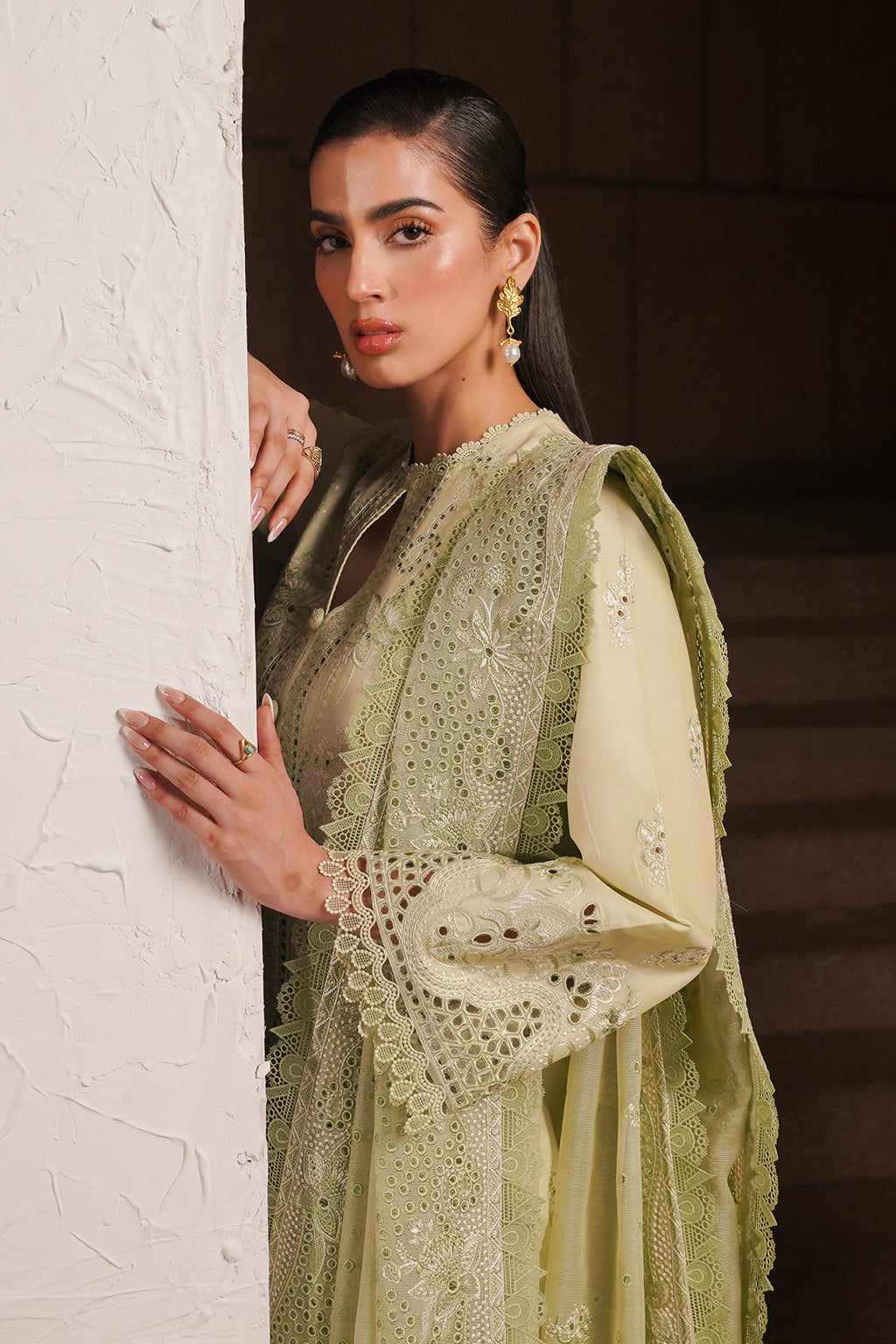 Afrozeh | Chikankari Lawn 24 | Kelly - by - Libasekhas UK - Registered Vendor of : Afrozeh - 100% Original Designer Dresss