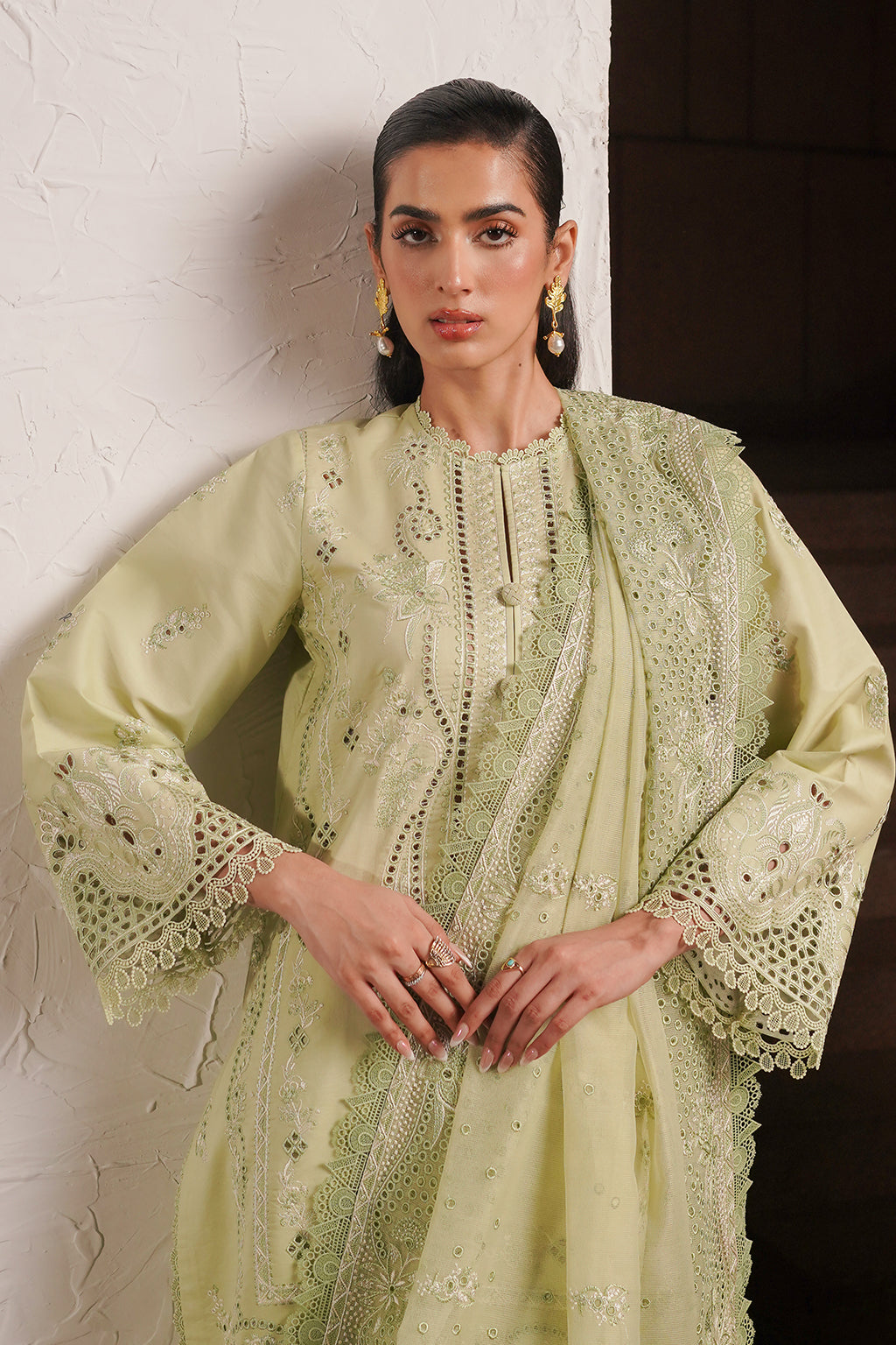 Afrozeh | Chikankari Lawn 24 | Kelly - by - Libasekhas UK - Registered Vendor of : Afrozeh - 100% Original Designer Dresss