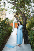Erum Khan | Nue Pret | Serene Sky - by Libasekhas UK - Registered Vendor of : Erum Khan - 100% Original Designer Dress