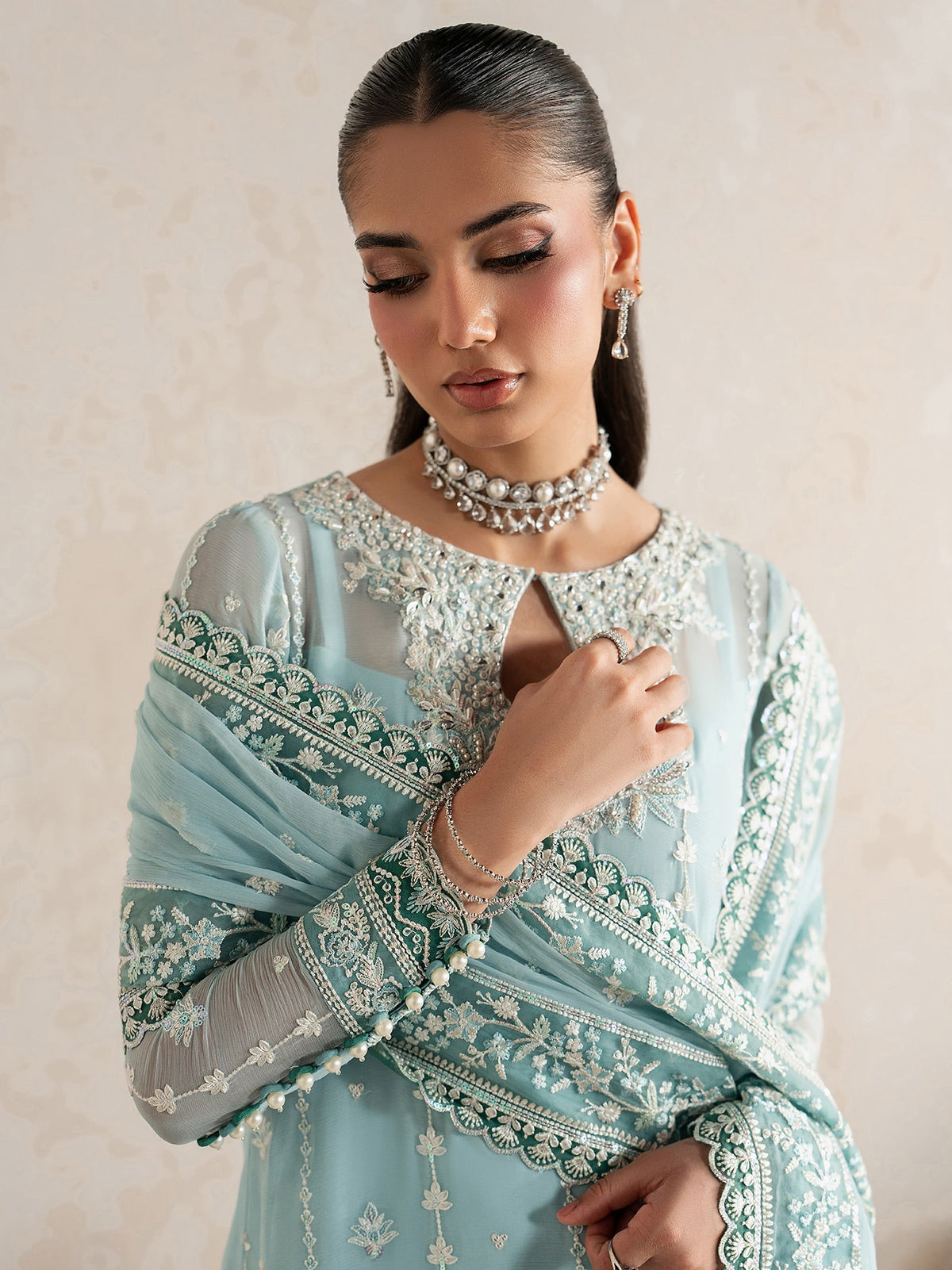 Gulaal | Inaaya Embroidered Chiffon 26 |Eileen - by Libasekhas UK - Registered Vendor of : Gulaal - 100% Original Designer Dress