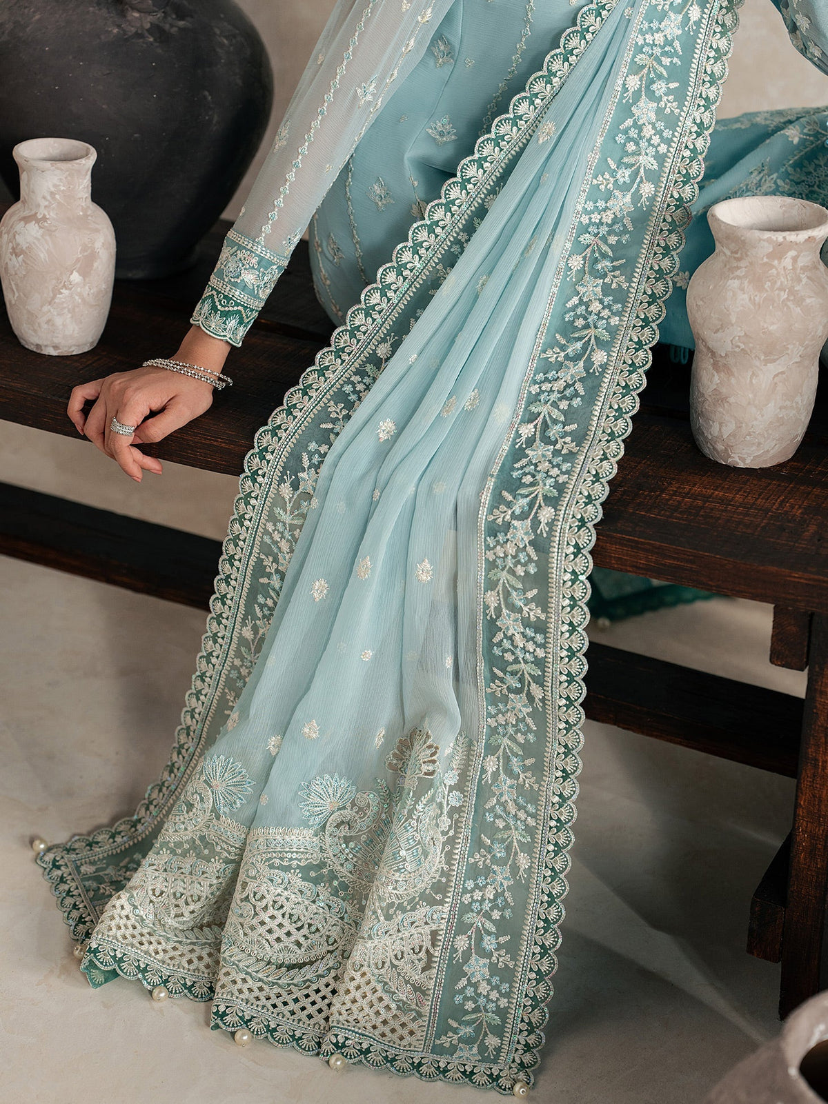 Gulaal | Inaaya Embroidered Chiffon 26 |Eileen - by Libasekhas UK - Registered Vendor of : Gulaal - 100% Original Designer Dress