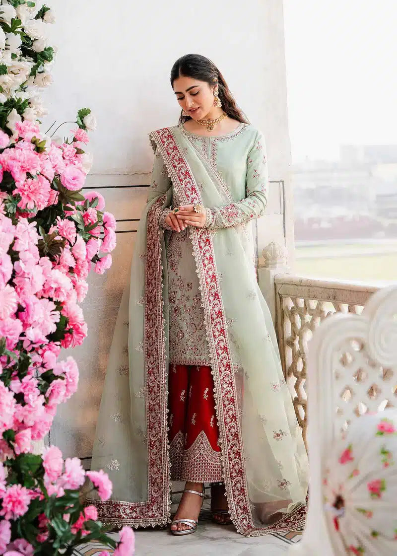 Akbar Aslam | Shadmani Luxury Formals 23 | Zari - by - Libasekhas UK - Registered Vendor of : Akbar Aslam - 100% Original Designer Dresss