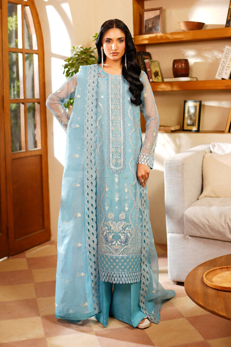 Maryams | Noir Luxe | Azure-NOR-0004 - by Libasekhas UK - Registered Vendor of : Maryams - 100% Original Designer Dress