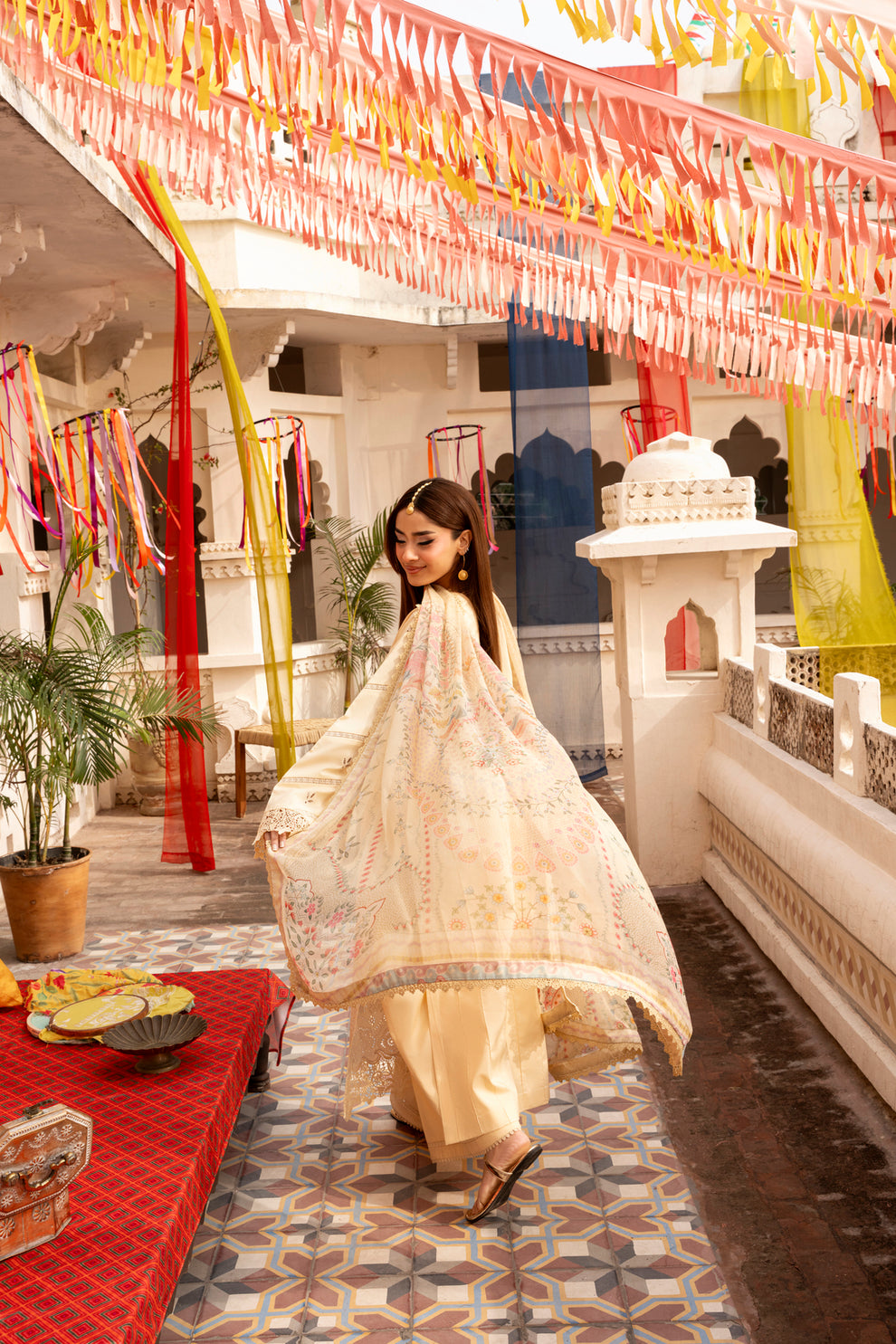 Florent | Basant Chikankari | FBC - 2A - by Libasekhas UK - Registered Vendor of : Florent - 100% Original Designer Dress